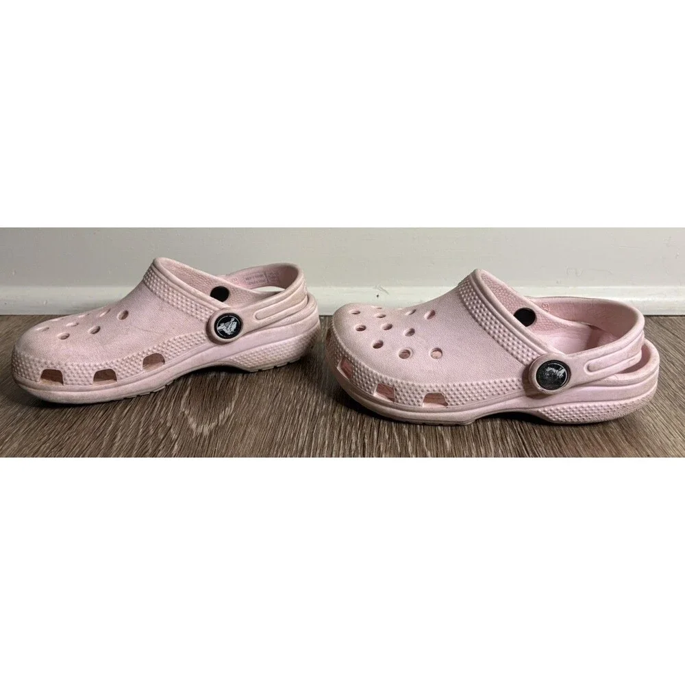 Crocs Pink Classic Clog Slip-On Shoes Unisex Baby & Toddler Size C 10 Pre-Owned